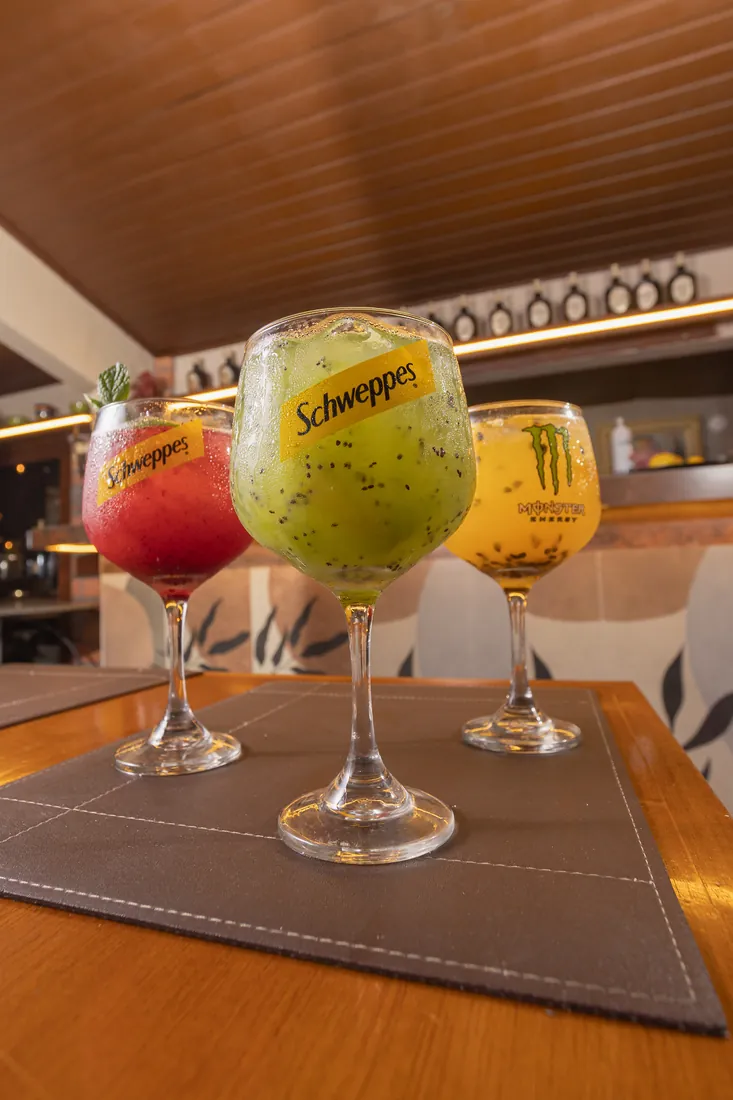 Drinks e bebidas geladas